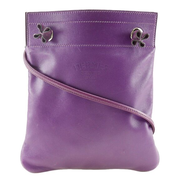 HERMES Purple Shoulder Bag - Picture 1 of 10